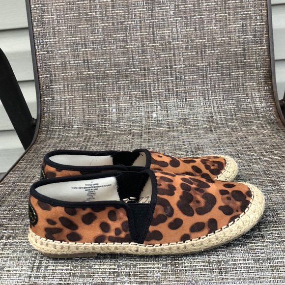 Stevies girls slip on animal print brown&tan shoes - Picture 4 of 8